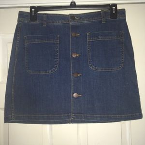 Denim Mini Skirt